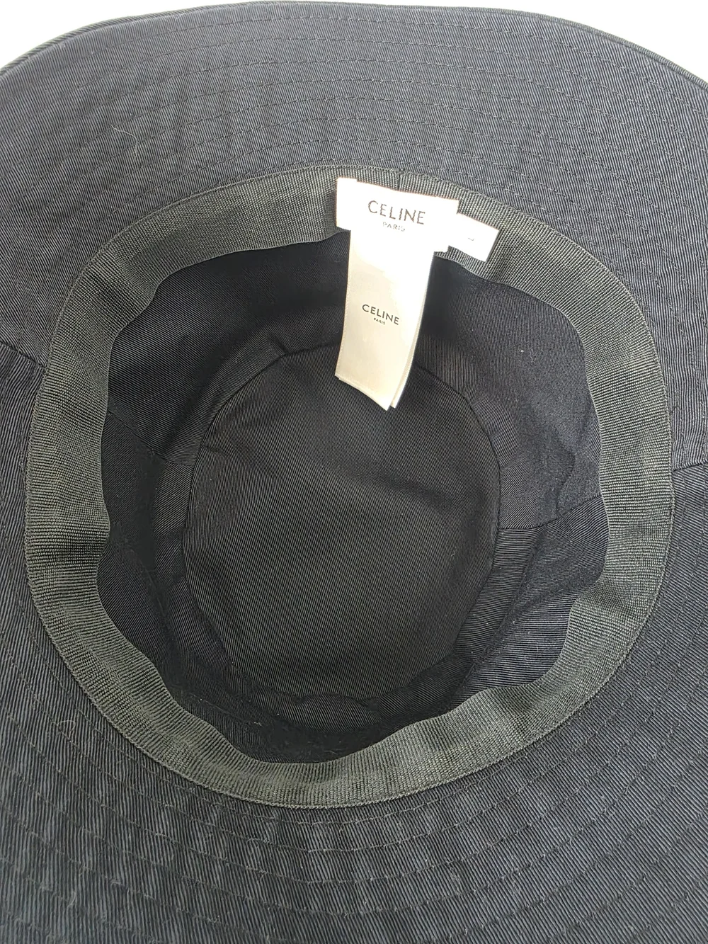 Auth Celine Logo Black Bucket Hat - Picture 4 of 8